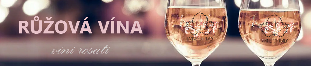 výběr růžových italských vín od wine of italy